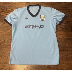 Manchester City Soccer Jersey XL Galaxia Football Club MCFC Etihad Airways #5